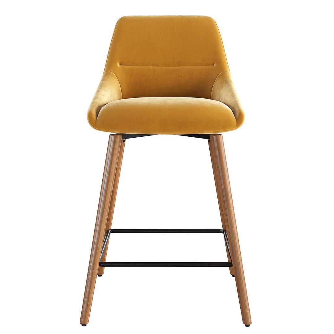 3D Model Timo Swivel Counter Barstool TurboSquid 2233756