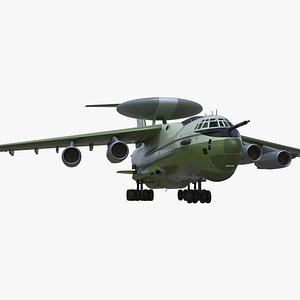 Tactical Surveillance Aircraft Green Rigged for Maya 3D model