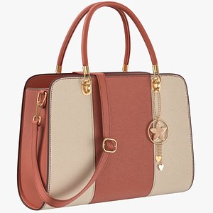 3D Women Handbag 06