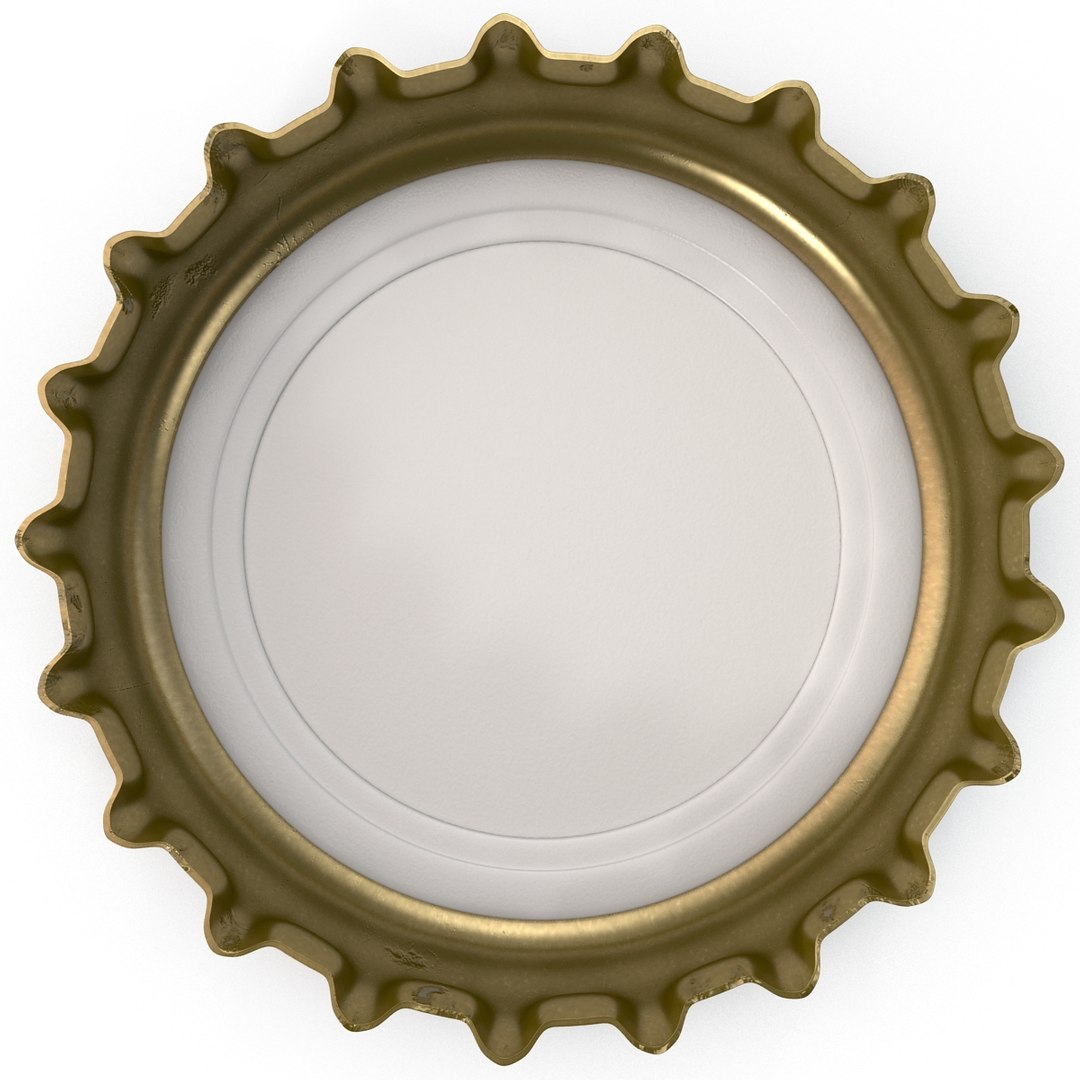 Crown Cork Bottle Cap 3d Model