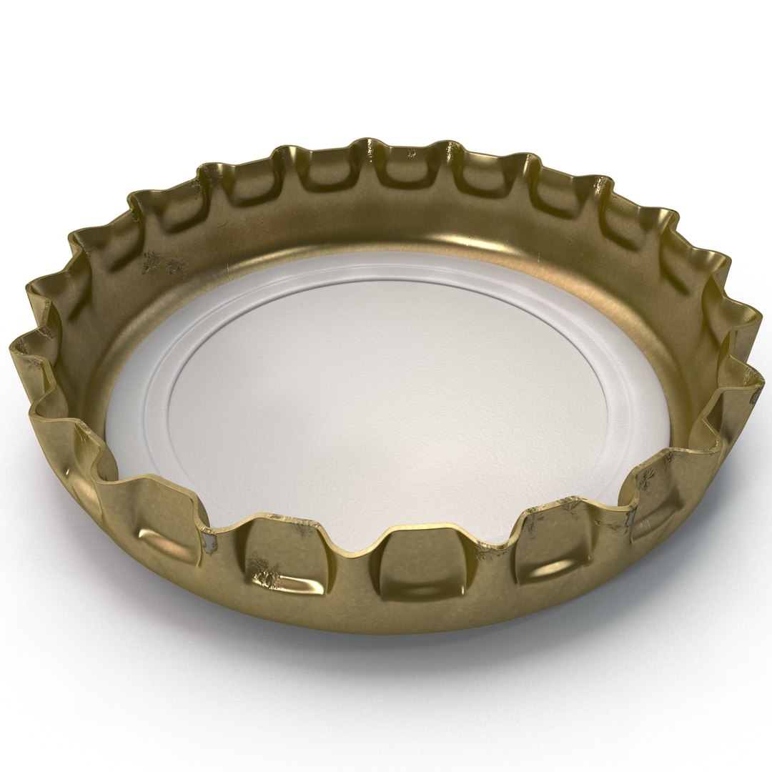 Crown Cork Bottle Cap 3d Model