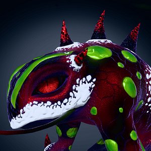 Tropical Horned Frog 3D model
