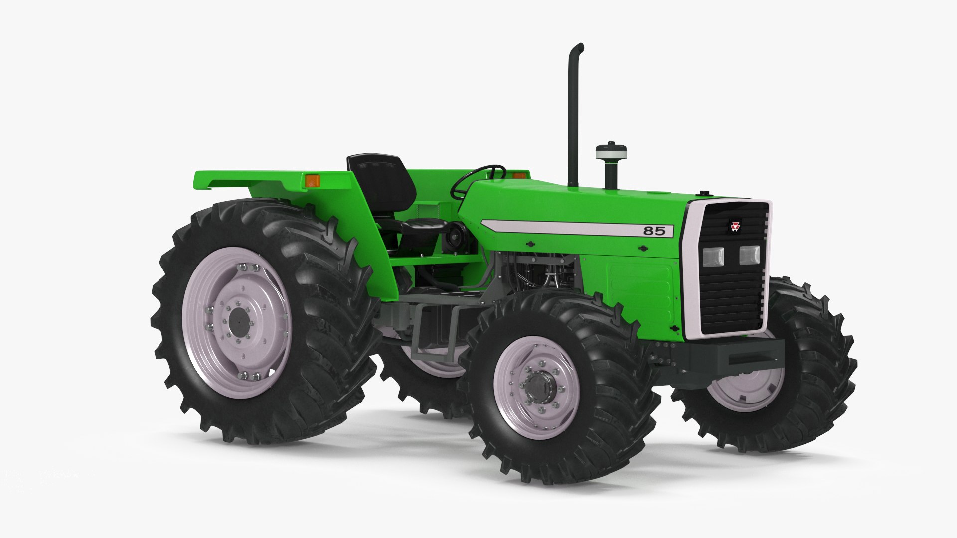 Farm Tractor 3D model preview