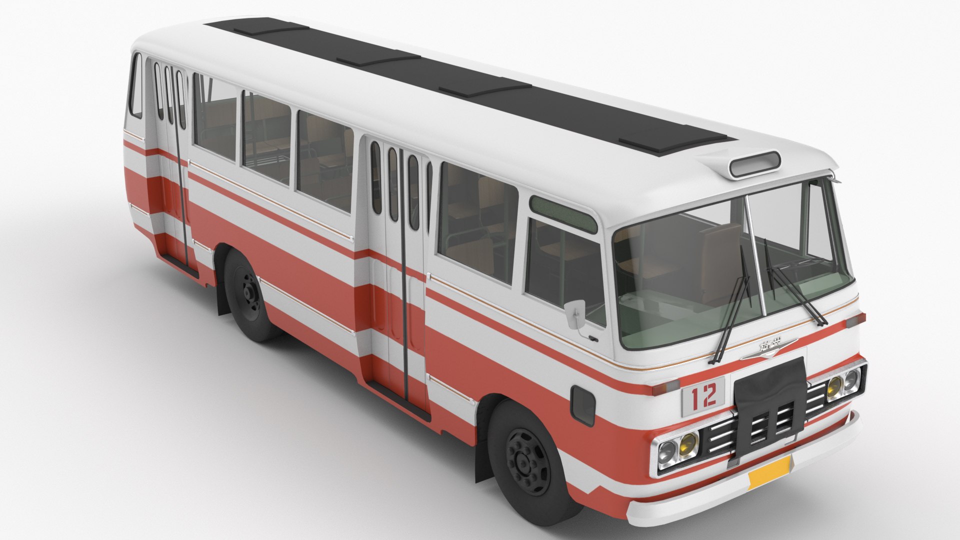 Classic Bus HZ641 Winter-Configured 3D Model - TurboSquid 2469613