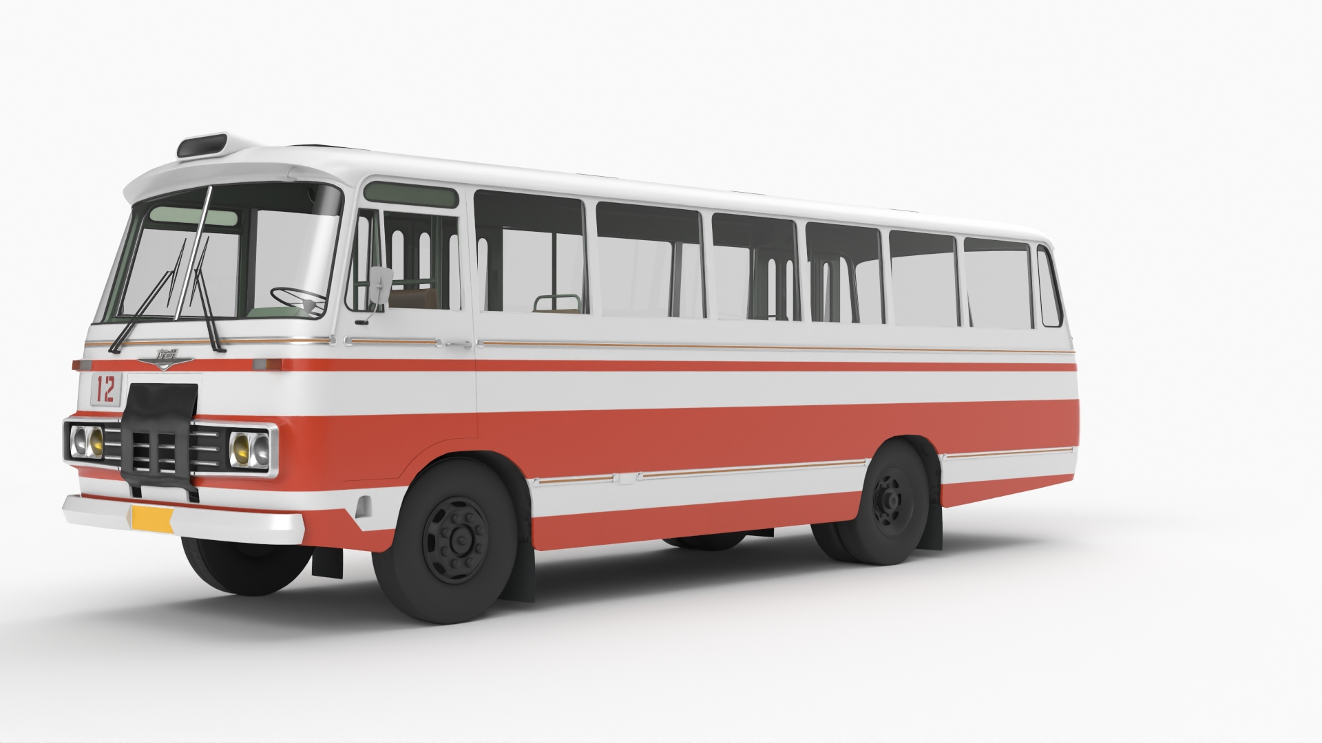 Classic Bus HZ641 Winter-Configured 3D Model - TurboSquid 2469613