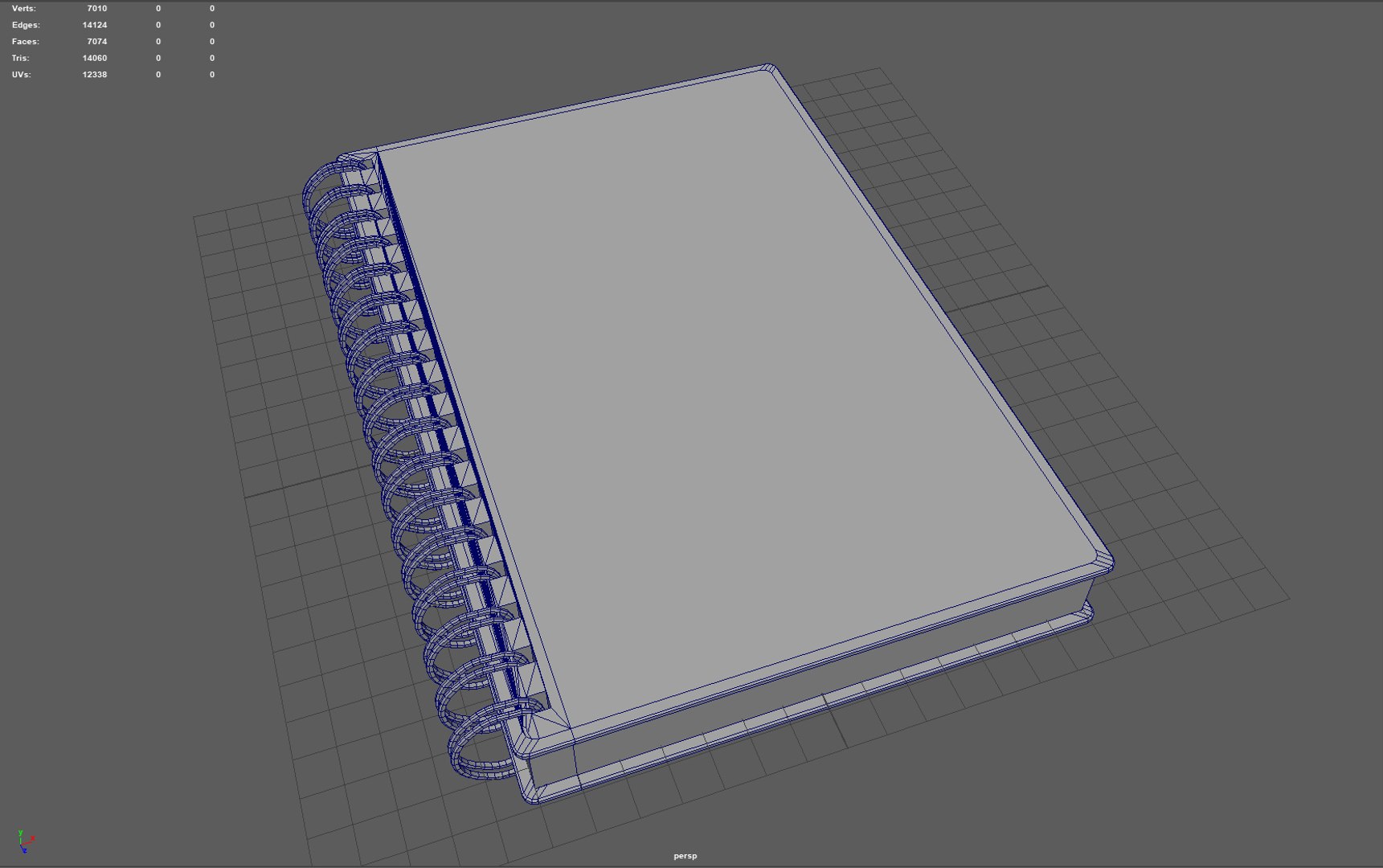Spiral Notebooks model - TurboSquid 2158302