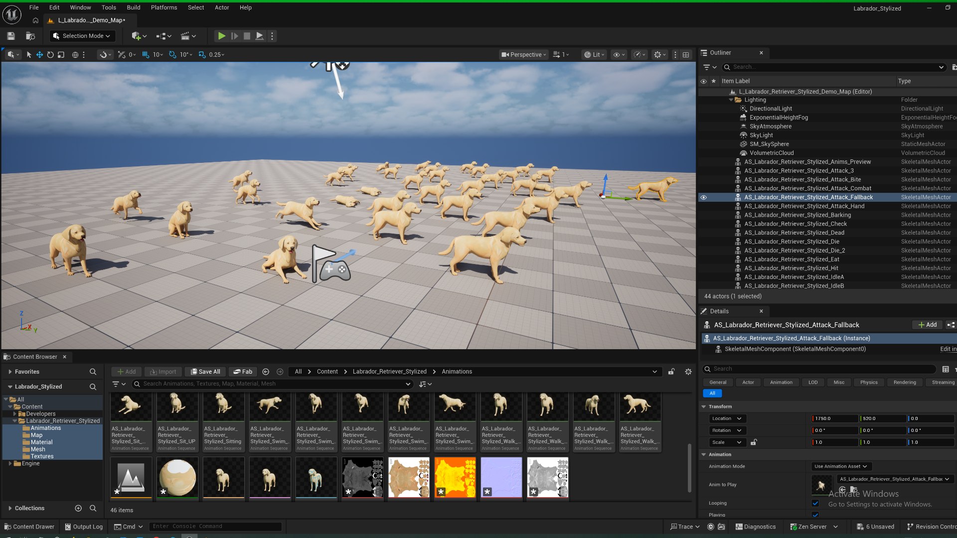 3D model Labrador Retriever Stylized Dog https://p.turbosquid.com/ts-thumb/ob/Lglq1m/KU/unreal_level/png/1766862800/1920x1080/fit_q87/26d537732fcbb5ad4ac81d23c80bb179890dcbc1/unreal_level.jpg