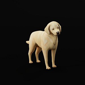 3D model Labrador Retriever Stylized Dog