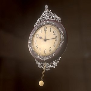 vintage clock 3d model