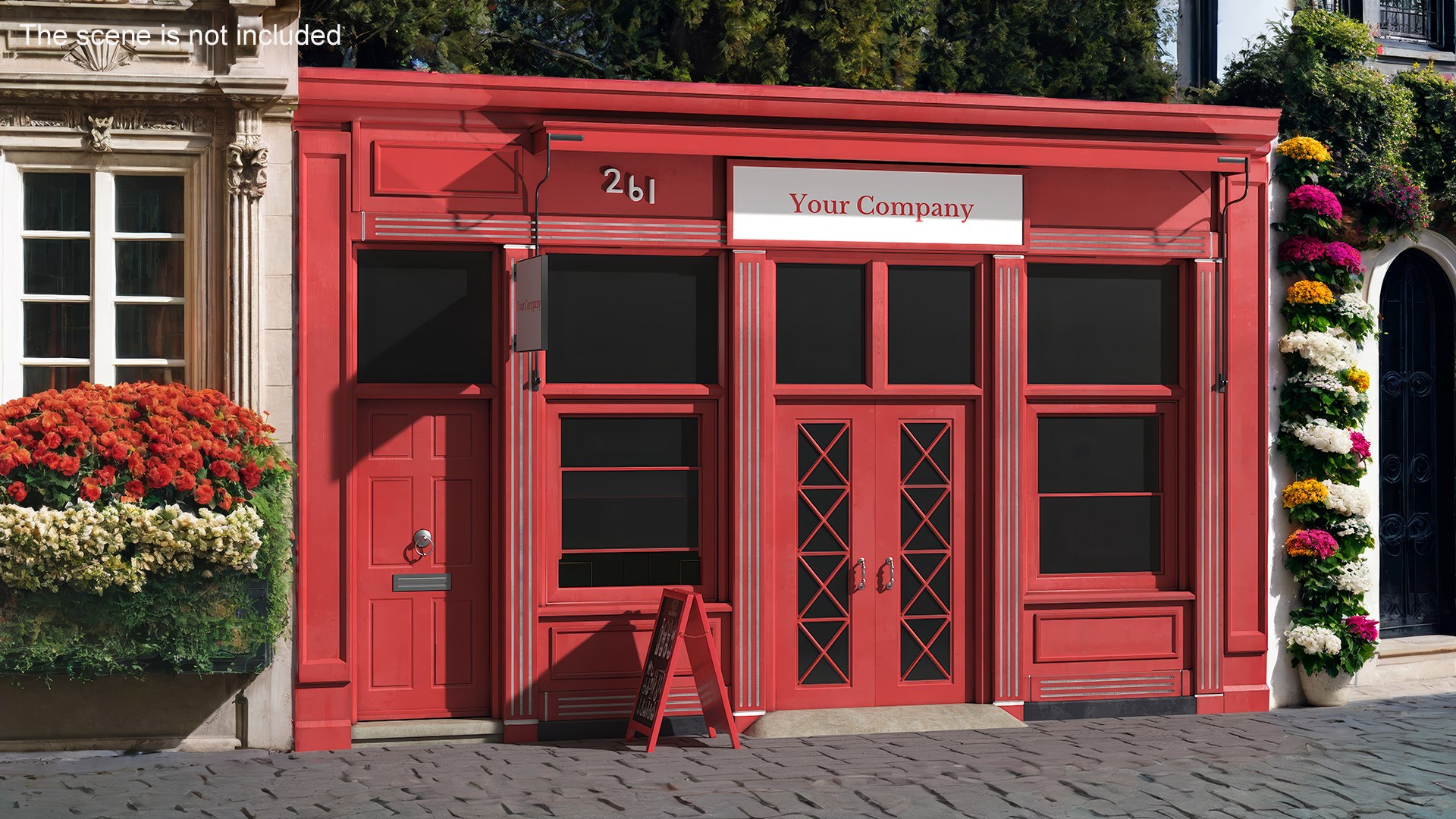 Ground Floor Shop With People 3D model preview