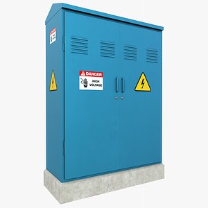 3D Electrical Box 4 With PBR 4K 8K