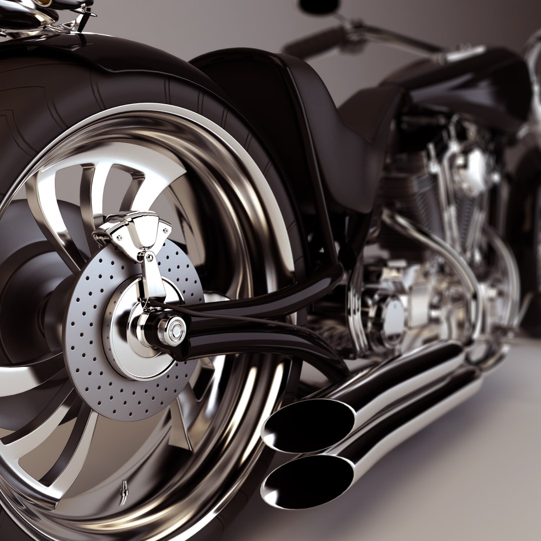 3d Model Custom Chopper