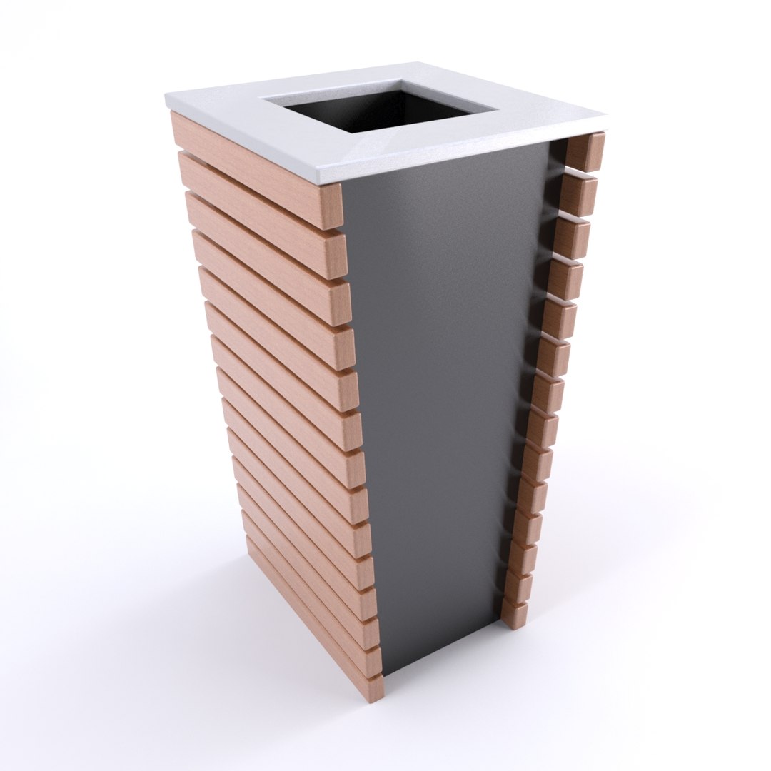 3ds Max Modern Bin