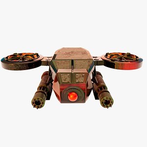 Futuristic military dron model