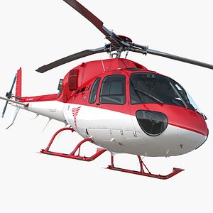 3D medical air rescue helicopter