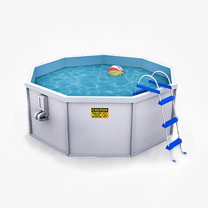 3d model outdoor water pool