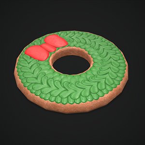 3D Wreath Cookie model