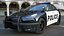 Polizeiauto Tesla Model Y leuchtet auf