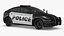 Polizeiauto Tesla Model Y leuchtet auf