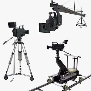 Broadcast Camera Collection 2 3D model