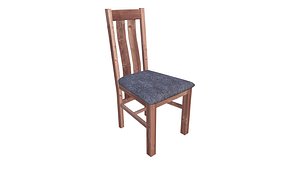 wooden dining room chair 3D model