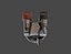 Rubinetto del gas da cucina giapponese retrò low-poly