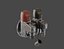 Rubinetto del gas da cucina giapponese retrò low-poly