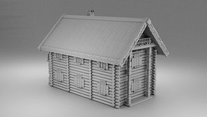 house russian izba model