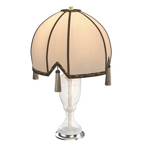 3D Superb Tall Spanish Glass Table Lamp