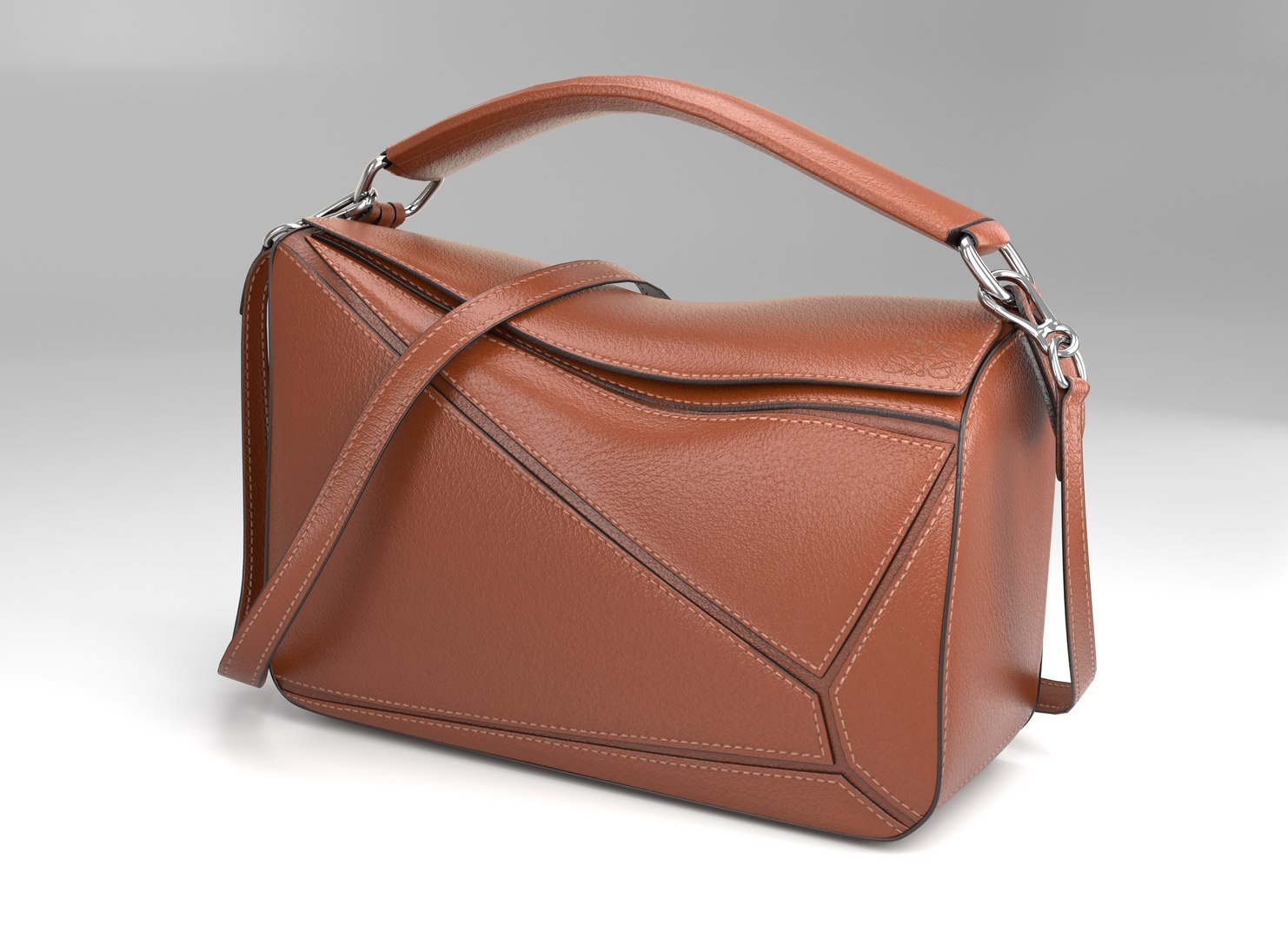 3D model Loewe Puzzle Bag VR / AR / low-poly