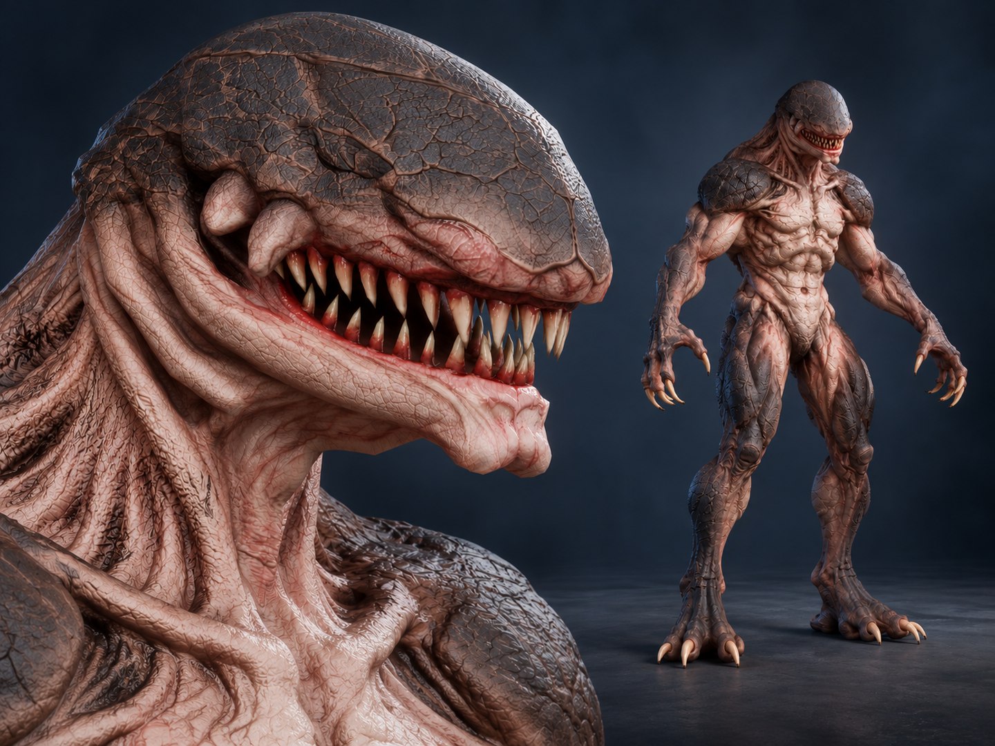 Alien Creature Monster 3D model https://p.turbosquid.com/ts-thumb/ob/yPBD96/4B/aliencreaturemonsterriggedhorror/png/1790349556/1920x1080/fit_q87/23444793f6c4d4169e133a18d13f425265dfee3a/aliencreaturemonsterriggedhorror.jpg