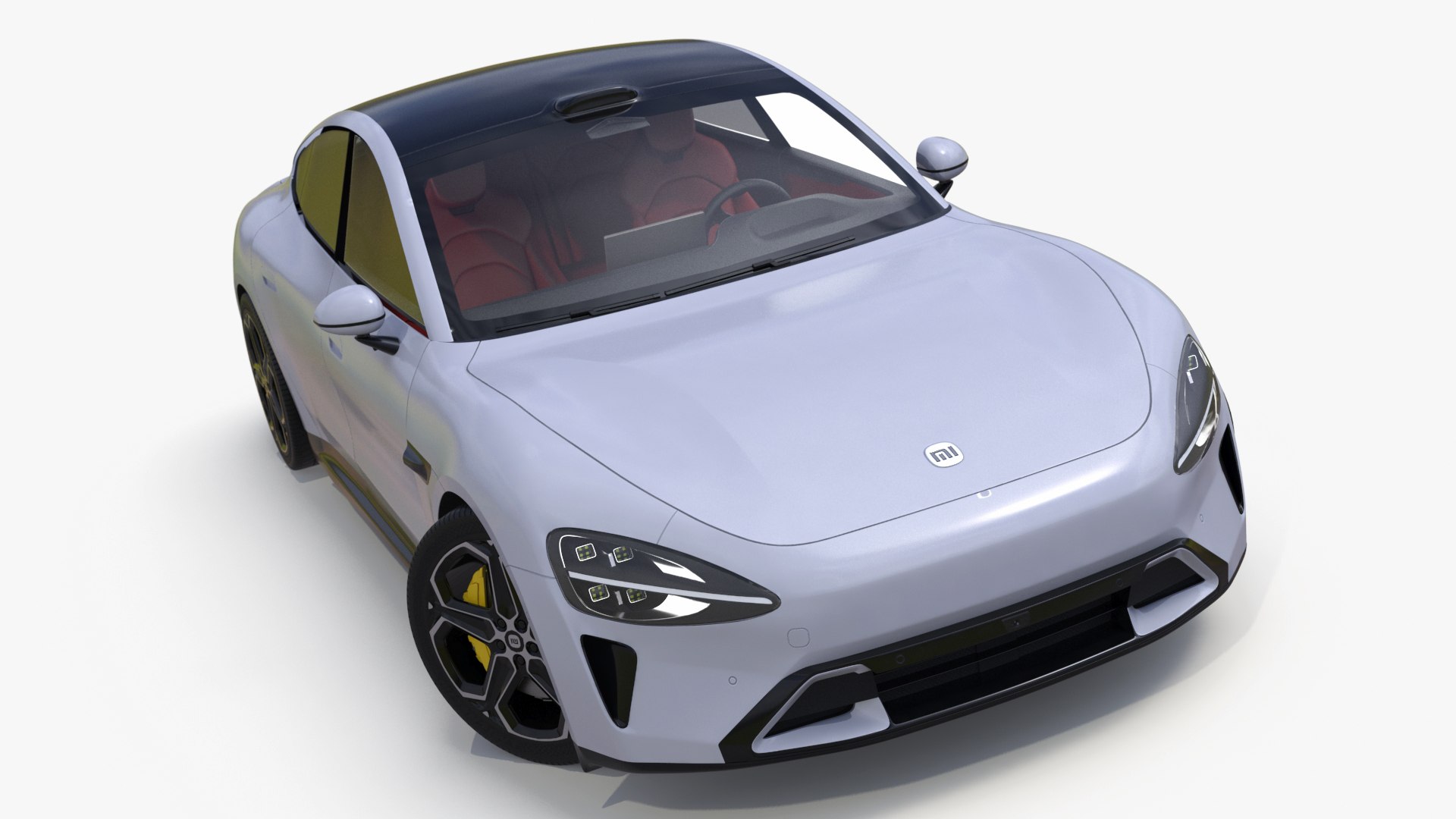 Xiaomi SU7 EV Car 2023 Mineral Grey Rigged 3D model preview