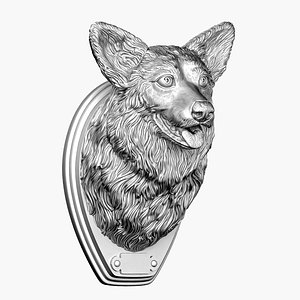 corgi head 3D model