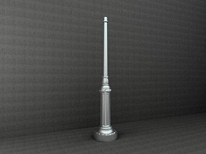 3d antique street lamp model
