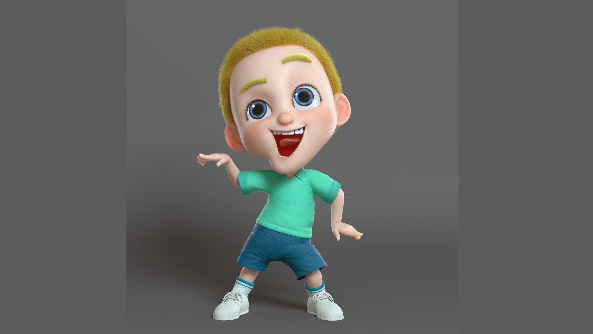 Cartoon Boy Tony 3D Model - TurboSquid 1932243