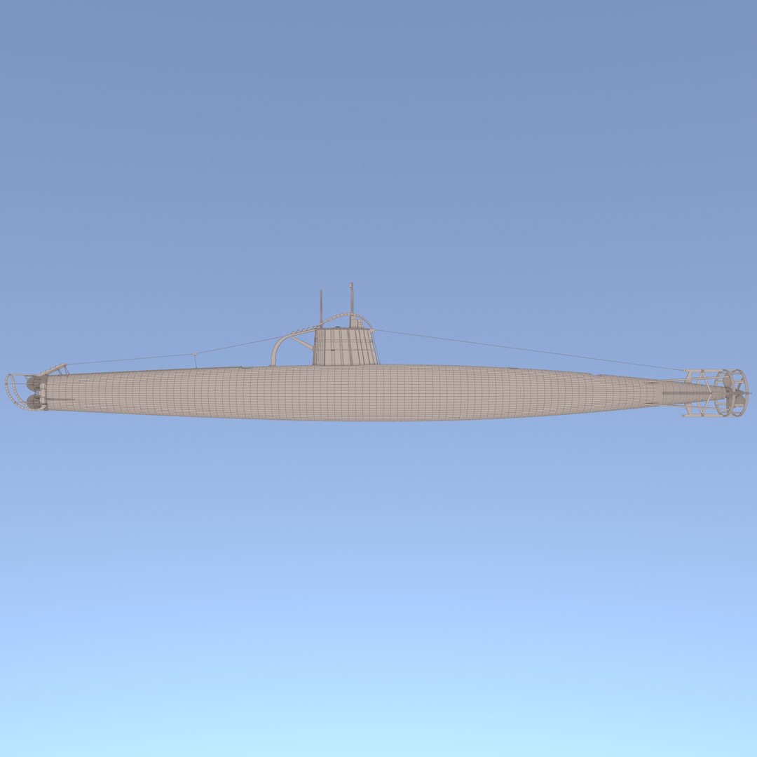 3D Japanese Kohyoteki Submarine TurboSquid 1243274