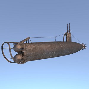 3D japanese ko-hyoteki submarine