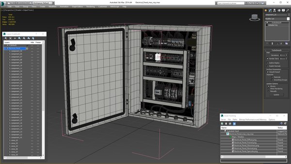 modelo 3d Panel electrico - TurboSquid 1980689