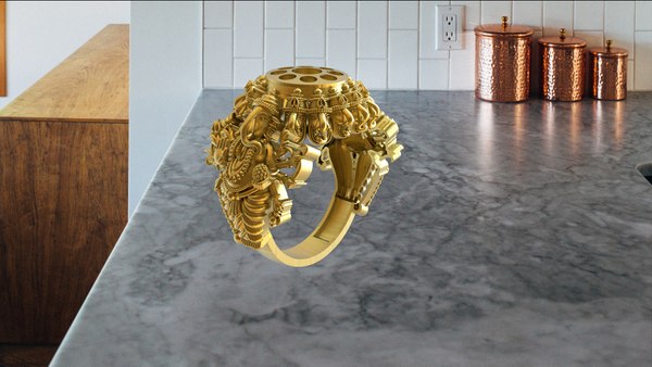 modelo 3d multi head ganesh ring - TurboSquid 2056157
