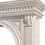 Arched interior doorway in a classic style 3D model