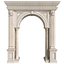 Arched interior doorway in a classic style 3D model