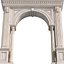 Arched interior doorway in a classic style 3D model
