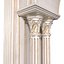 Arched interior doorway in a classic style 3D model