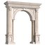 Arched interior doorway in a classic style 3D model