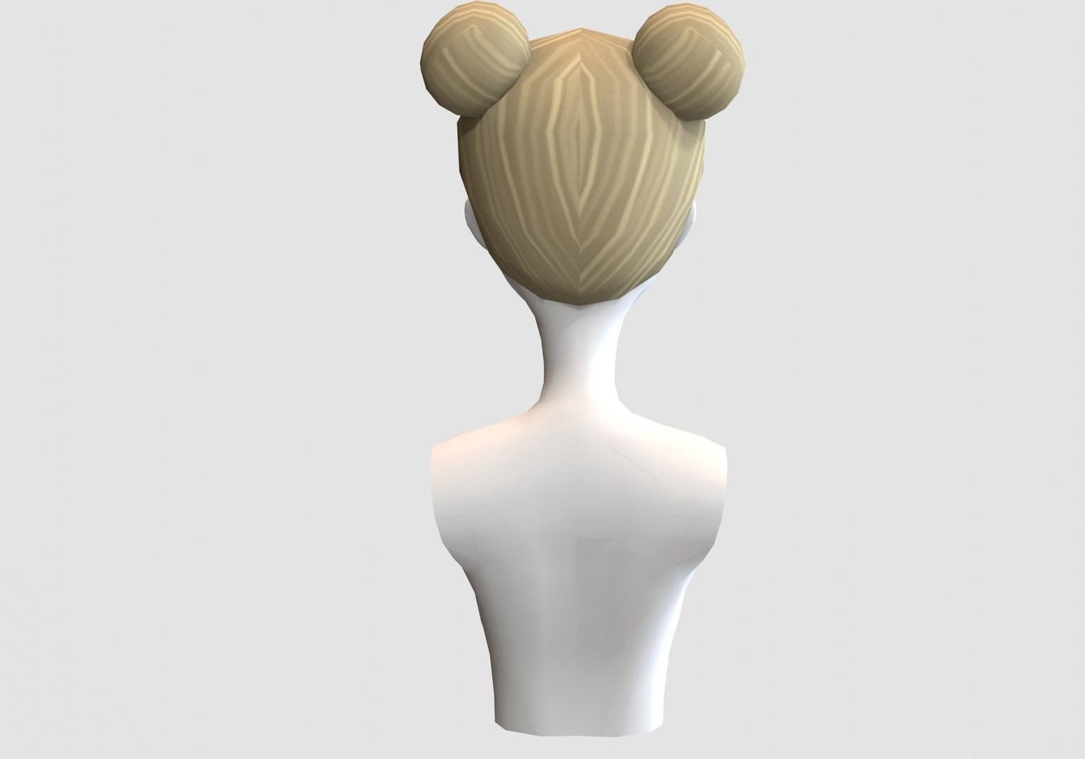 Female Simple Hairstyle 3D Model - TurboSquid 1908361