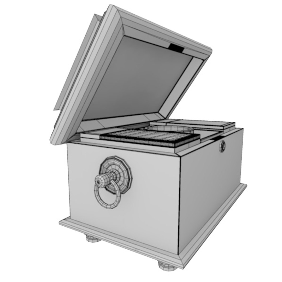 3d Model Victorian Tea Caddy