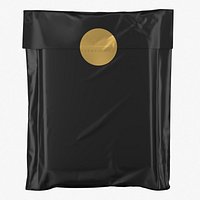 Postage-Bag-with-Sticker-Mockup-3D-Model