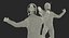 french olympic fencers fight 3D model