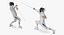 french olympic fencers fight 3D model