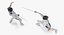 french olympic fencers fight 3D model